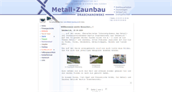 Desktop Screenshot of metall-zaunbau.de