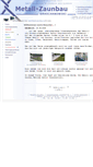 Mobile Screenshot of metall-zaunbau.de